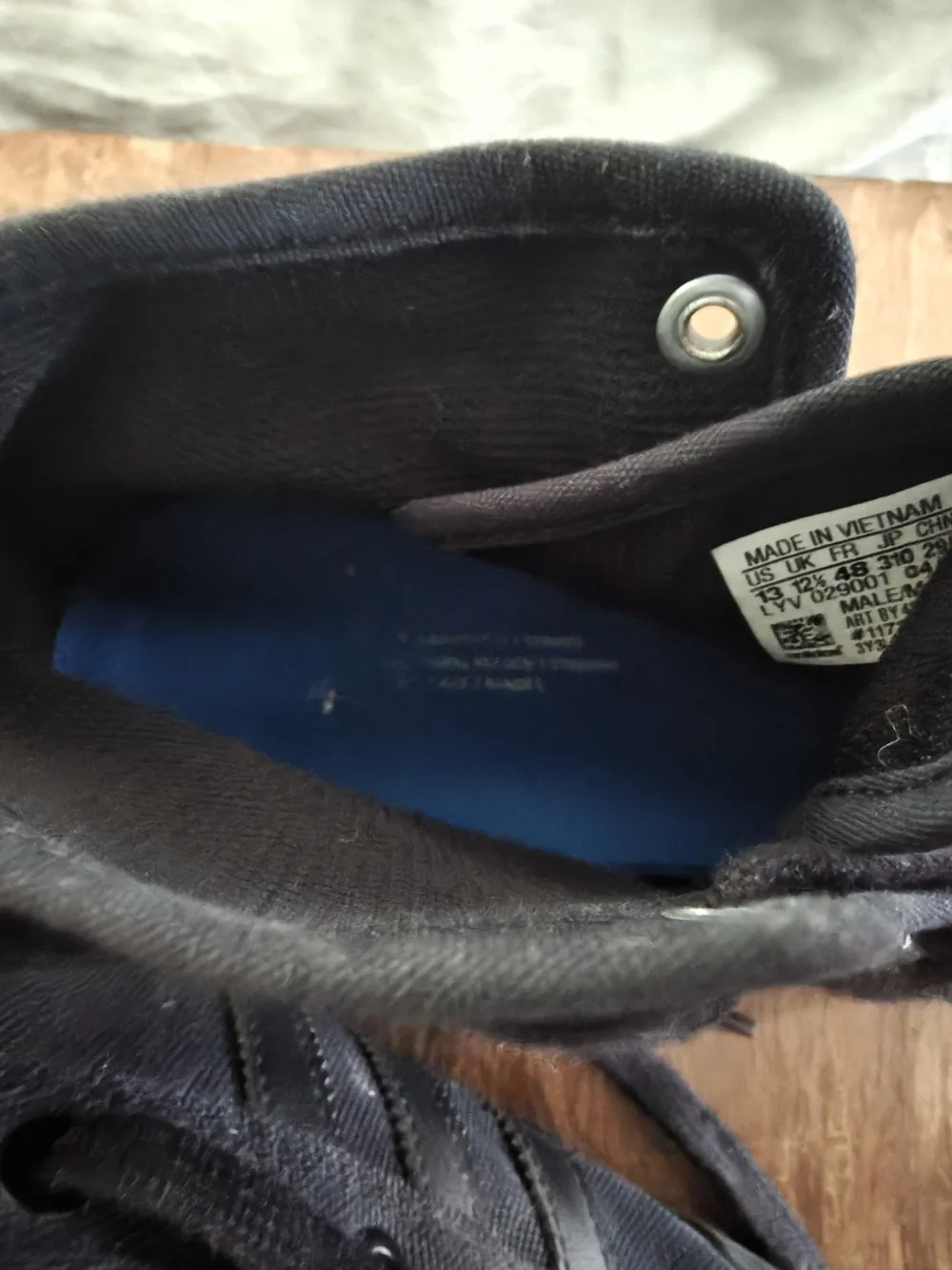 size 13 Adidas Matchcourt Black high tops